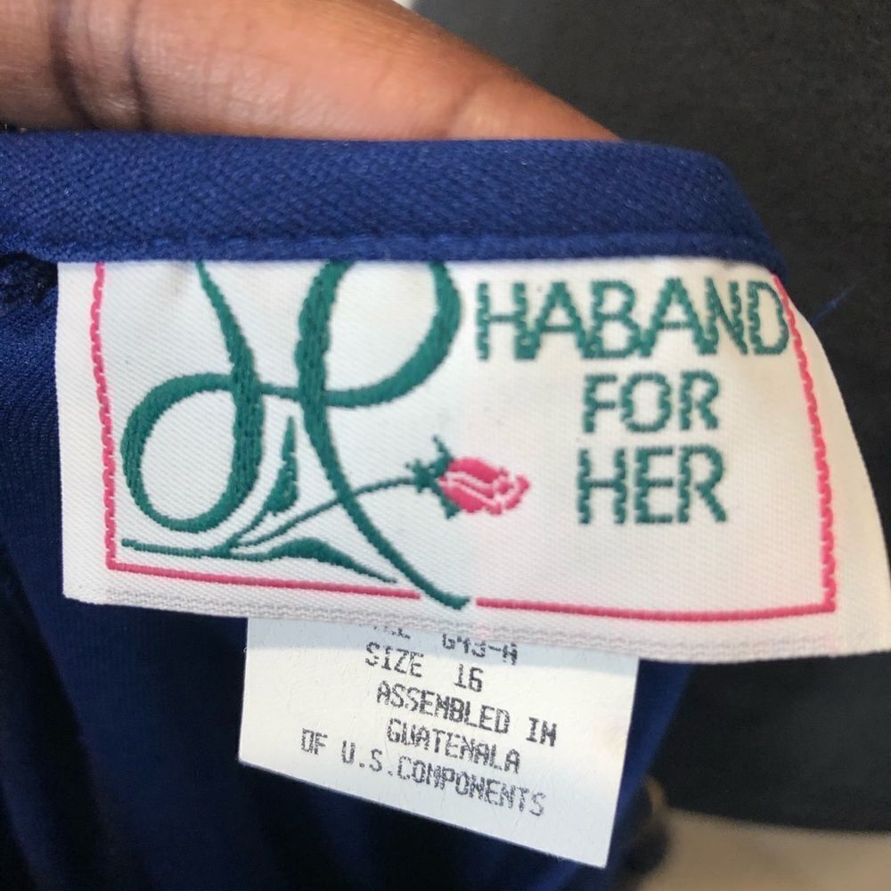 Vintage Haband For Her long sleeve blue dress - Picture 13 of 13